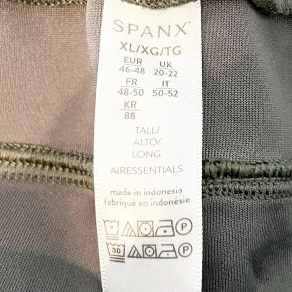 SPANX Air Essentials High Rise Wide Leg Sweatpants Green XL Tall - Image 3