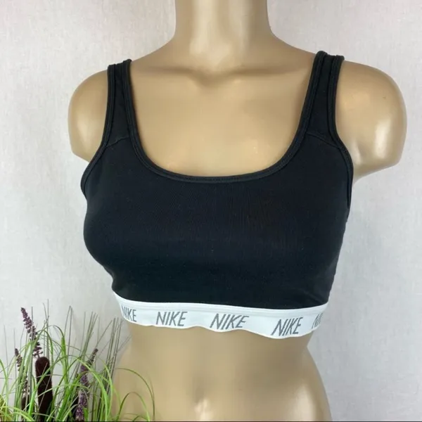 Nike Black & White Double Layer Athletic Sport Shorts & Top 2 Piece SET M - Image 4
