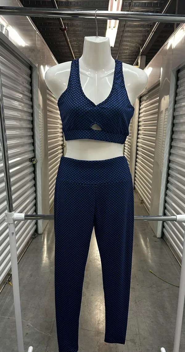 Buttlift pants with top set Blue - Image 2