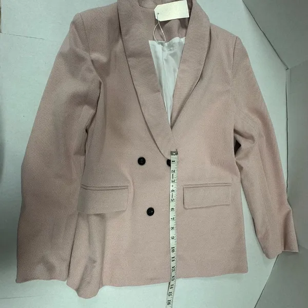 Light Pink double-breasted‎ blazer - Size M - NEW With Tags. - Image 8