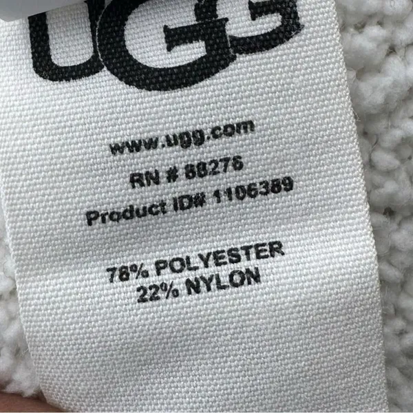UGG Phoebe Wrap Cardigan Women Cream Open Front Cozy Longline Sweater Pockets - Image 4