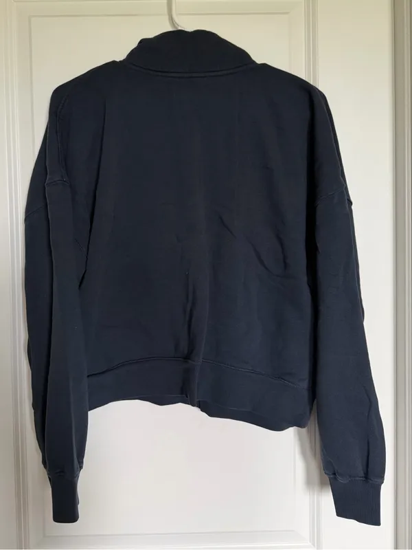 Old Navy Navy Quarter-Zip Sweatshirt - Image 2