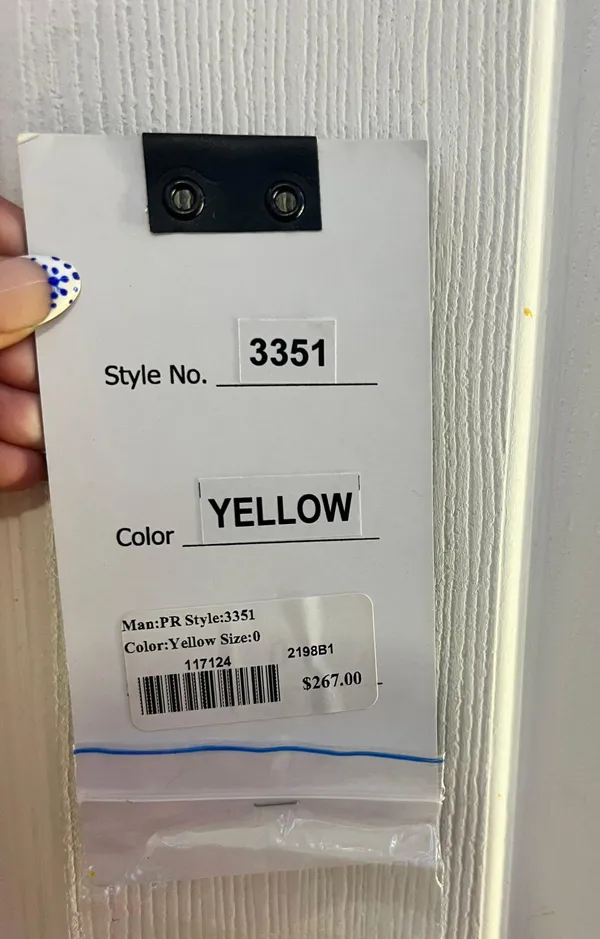 Primavera Couture Yellow Homecoming Dress - Image 6
