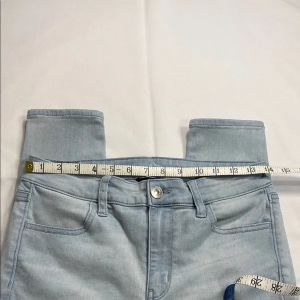 American Eagle Outfitters Light Blue Skinny Jeans - Image 5