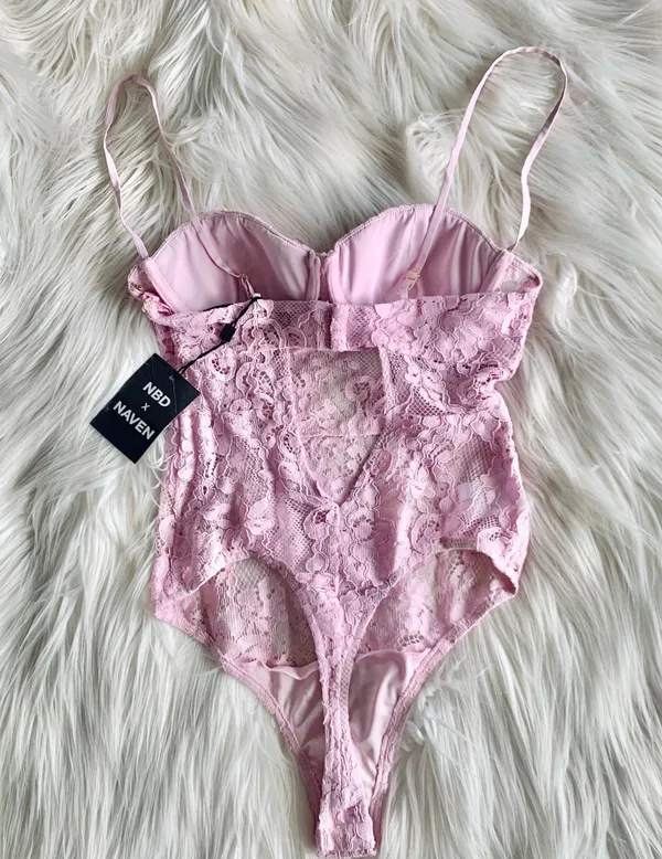 NWT NBD x Naven Caroline Lilac Bodysuit & Skirt - Image 14