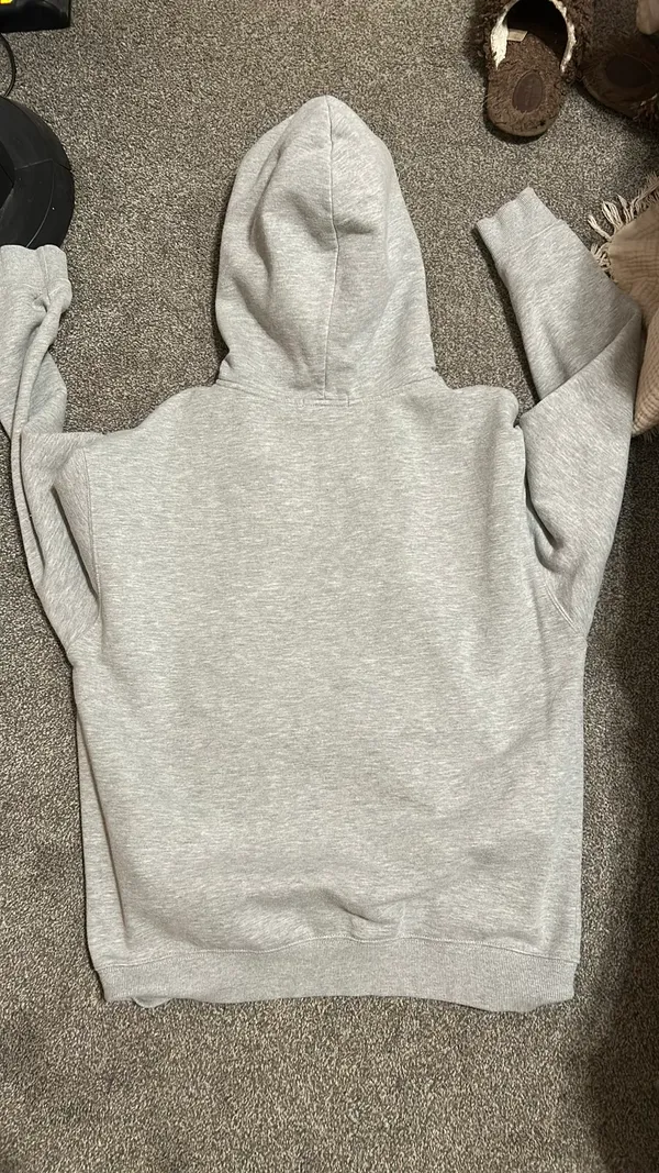 Grey Forever 21 Zip-Up Hoodie - Image 2