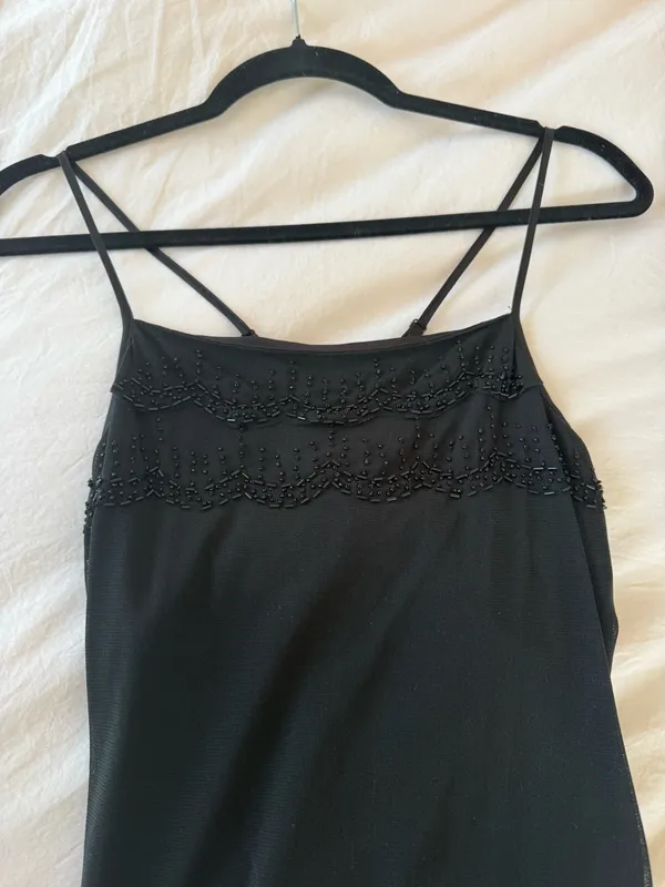 The Limited Black Beaded Spaghetti Strap Camisole  - Image 6
