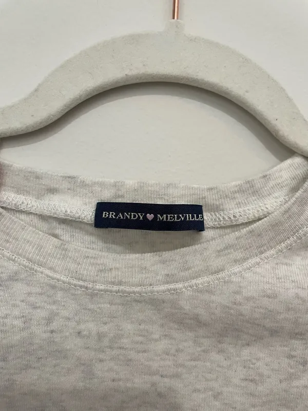 Brandy Melville Grey Top - Image 3