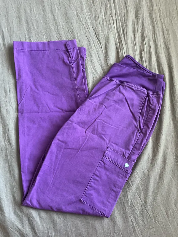 White Cross Allure Style 31 Scrub Pants Purple - Image 2