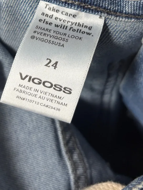 Vigoss Tie Waist Barrel Leg Jeans Size 24 - Image 6