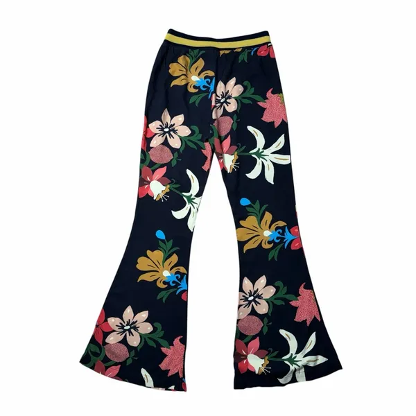 Farm Rio x Anthropologie Floral Calla Flared Pants Womens XS - Image 8
