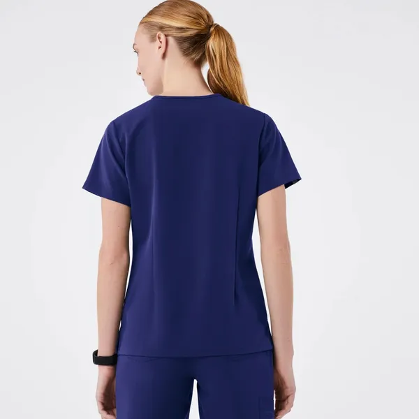 Figs Catarina one pocket scrub top women’s nurse scrubs navy blue Size XL - Image 10
