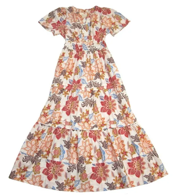 NWT Anthropologie Maeve Somerset Maxi in Botanical Floral Print Cotton Dress XS - Image 5