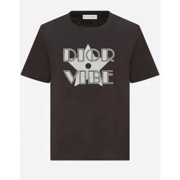 Dior Vibe Linen Blend Tee‎ Shirt in Black Size XS - Image 2