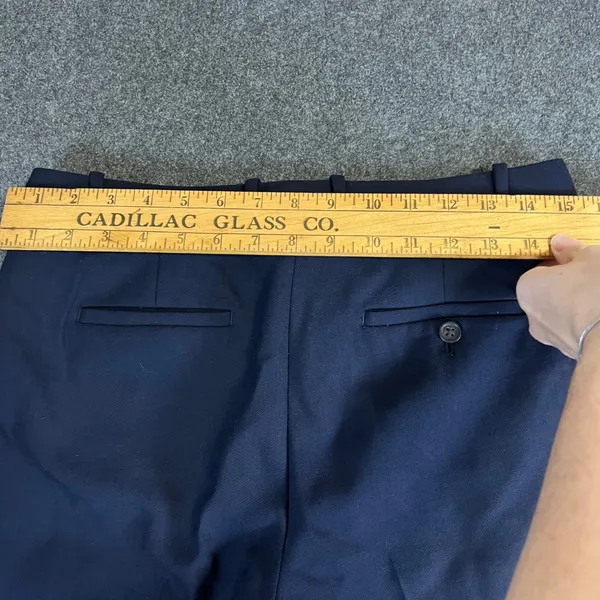J.Crew‎ Navy Blue Wool Blend Straight Leg Dress Pants Trousers Womens Size 6 - Image 7