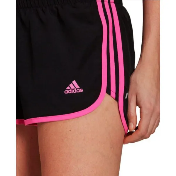 Adidas M20 Shorts Black Screaming Pink Neon Hot Running Exercise Workout Sporty - Image 4