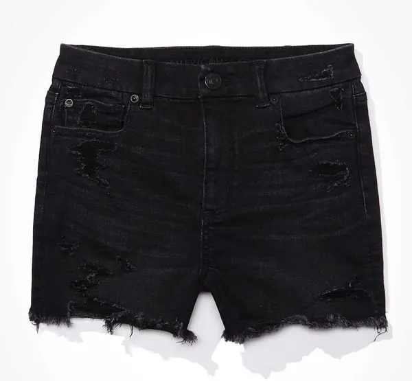 NWT AE Black Ne(x)t Level Curvy Super Hi-Rise Shortie - Image 2