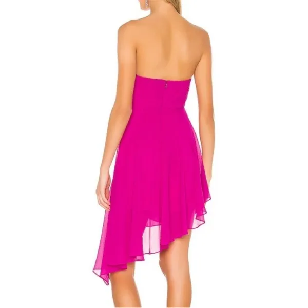 Michael Costello x Revolve Sheree Mini Dress in Fuchsia Pink NWT Size Medium - Image 2