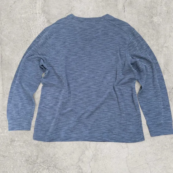 Vintage v neck sweater Blue Size L - Image 4