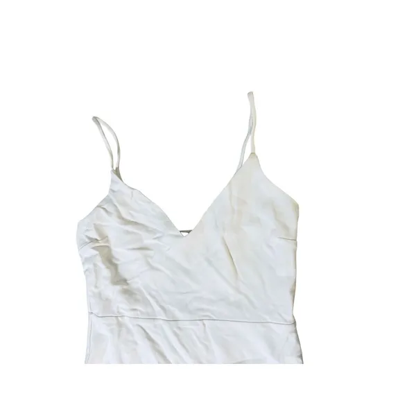 NWT Lulus Size Large Stun Like Me White Bodycon Trumpet Hem Midi Dress - Image 4