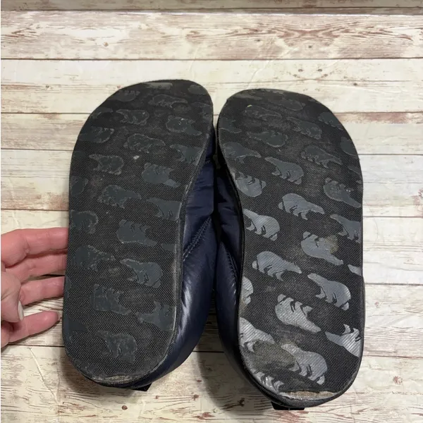 Sorel Hadley Slippers Quilted Navy Blue Puffy Nylon Women's 8 Cozy Warm - Image 5