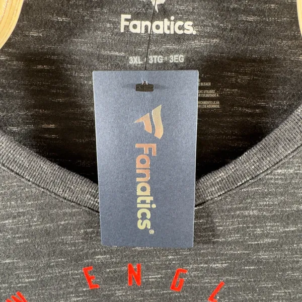 1690 | NWT Fanatics New England Patriots NFL Graphic V-Neck Tee Gray‎ Women 3XL - Image 6