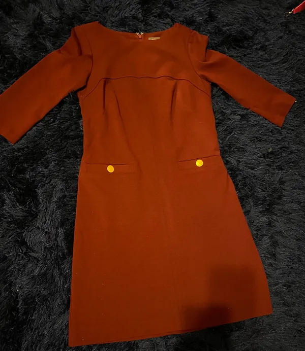 Vince Camuto Wine Shift Dress 2 - Image 2