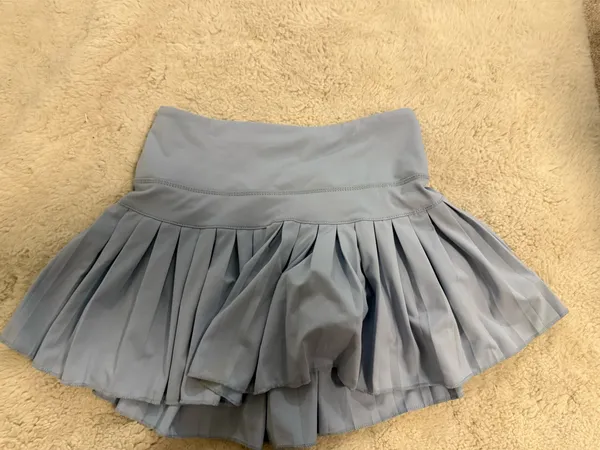 Light Blue Gold Hinge Tennis Skirt - Image 2