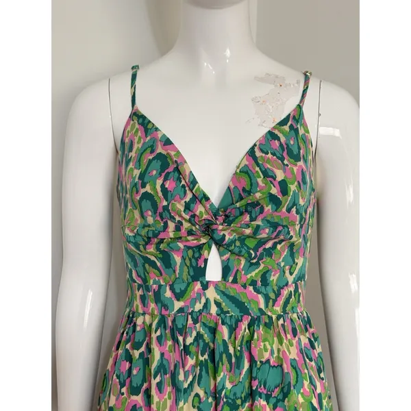 Cupshe Women’s Maxi Dress Approx M/L Colorblock Front Twist Keyhole Open Back - Image 4