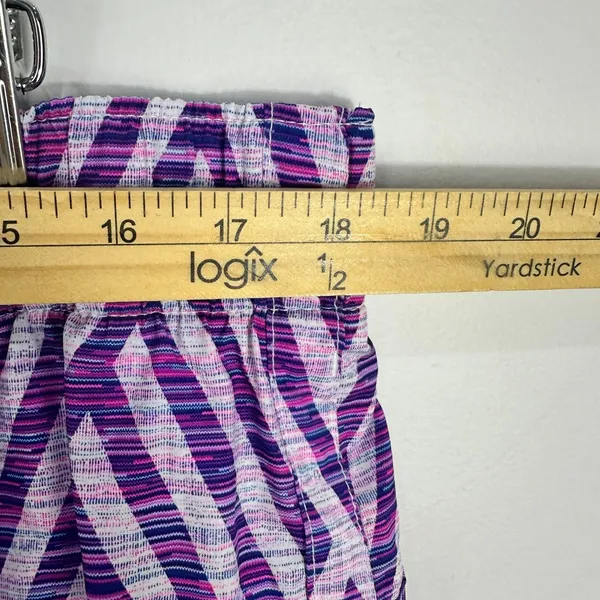 GapFit gSprint Running Shorts Womens XL Purple Geometric‎ Gym Outdoors Active - Image 3