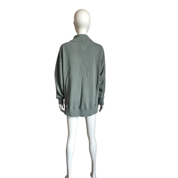 Aerie Green Mock Neck Sweatshirt - Image 4