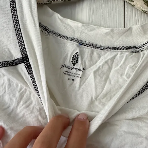 Free People Contrast Stitch Tee - Image 3