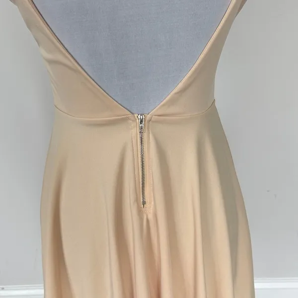 SHEIN Beige Spaghetti‎ Strap Mini Dress Sz SM - Image 6