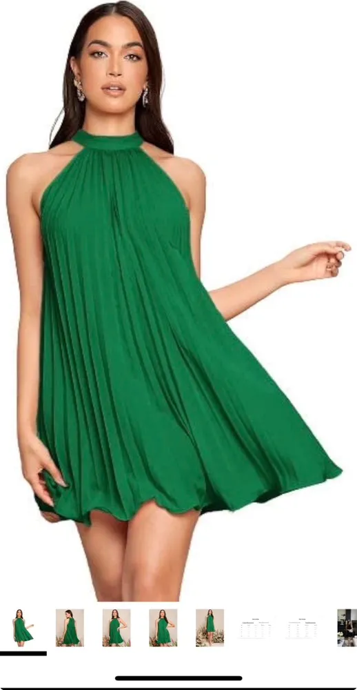 Amazon Mini dress in green - Image 3