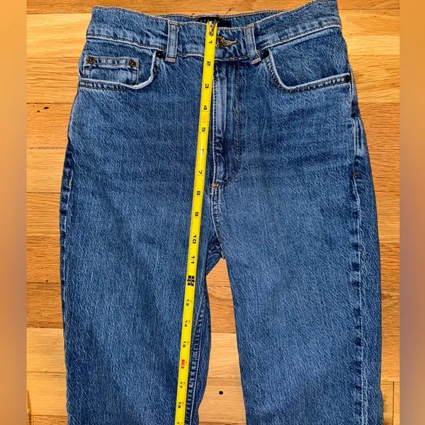 ASOS DESIGN high rise '70's' stretch flare jeans in midwash - Image 7