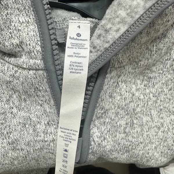 2. Lululemon fleece & thank you pull over sz 4 nwot - Image 7