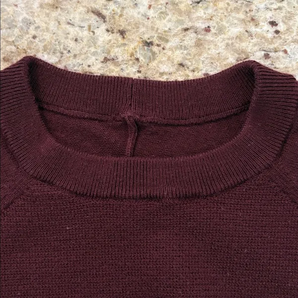 Lululemon Sit In Lotus Sweater - Garnet 100% Merino Luxe Yoga Pilates Old Money - Image 6