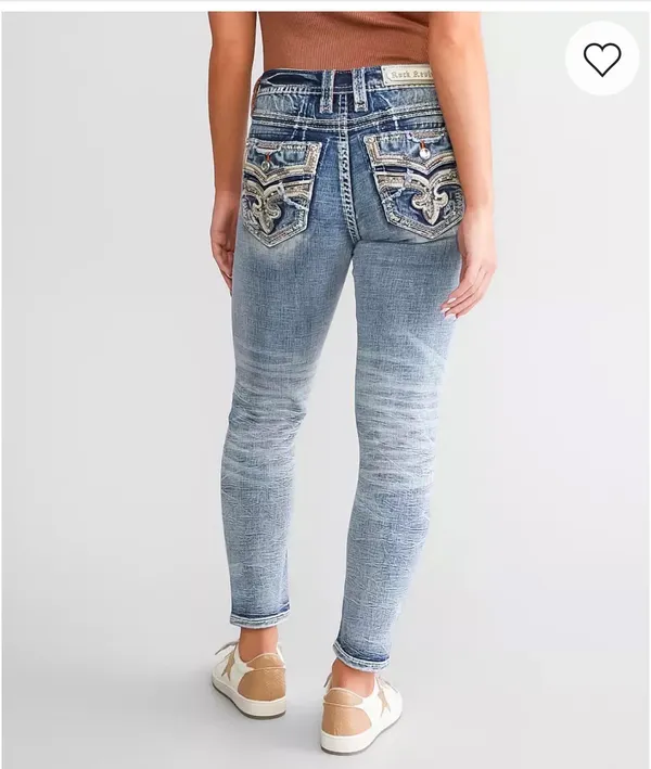 Rock Revival Maia Easy Ankle Skinny Stretch Jean Size 29. - Image 2