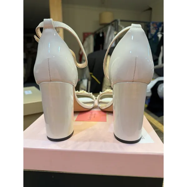 Kate Spade Paradisi Heeled Pump Dress‎ Sandals Size 11 NIB in Optic White - Image 6