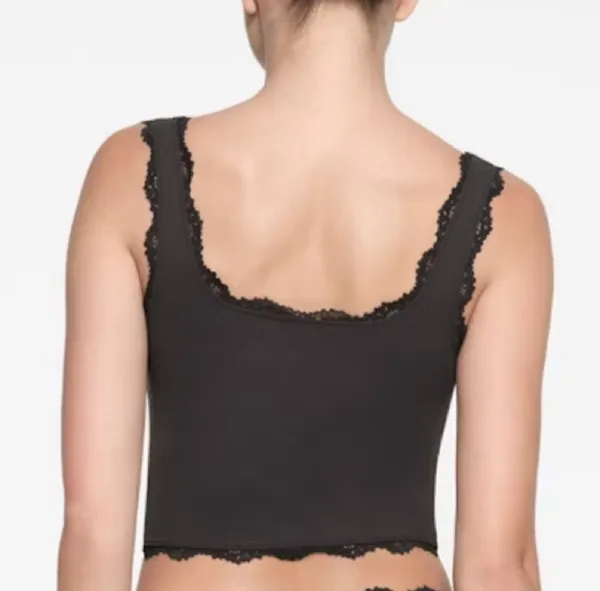 SKIMS Fits Everybody Lace Tank Top - Image 2