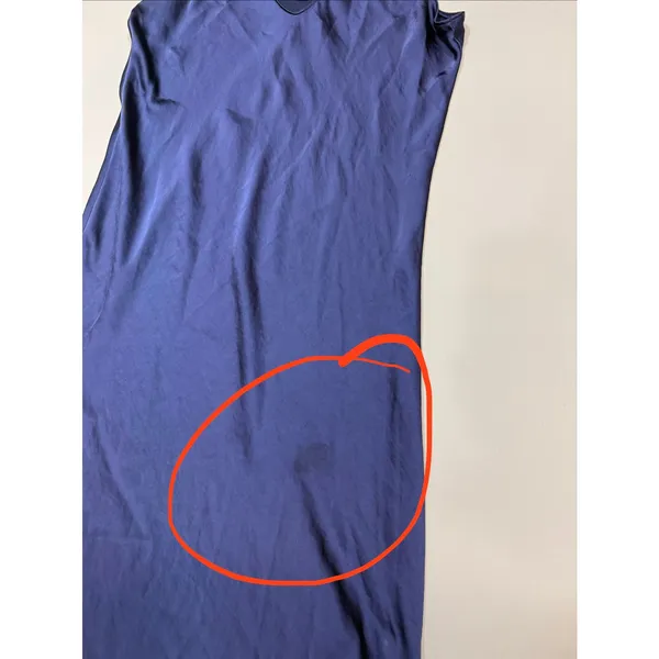 NIC +ZOE Day Gloss Bias Cut Tank Dress in Blue Size Small - Image 4