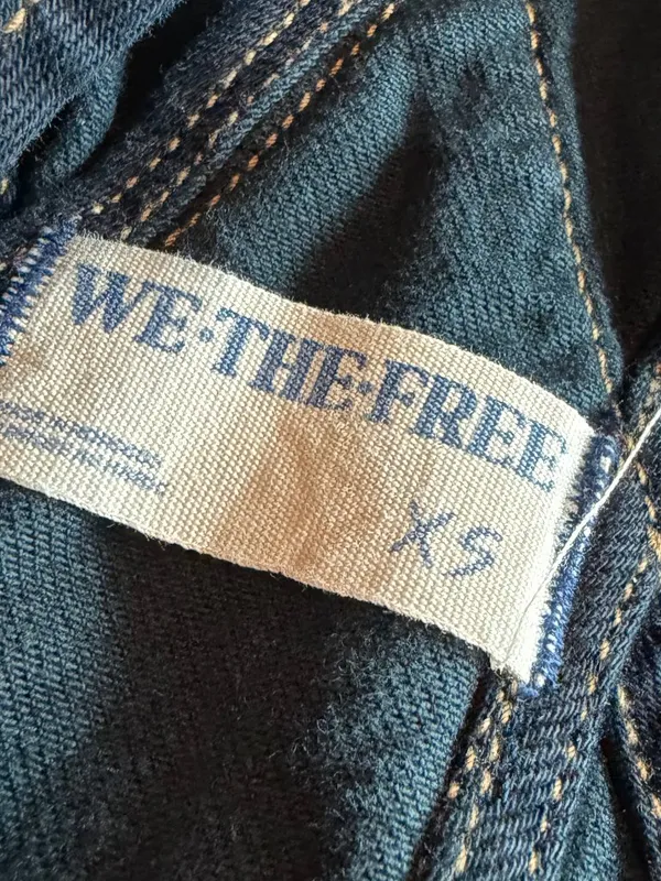 We The Free Navy Blue Cotton Overalls Pants Classic Layering Size XS Women's - Image 11
