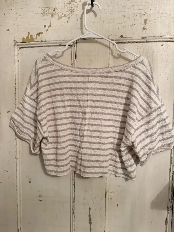 Altar'd State Top Cropped Tank stripes - Image 2