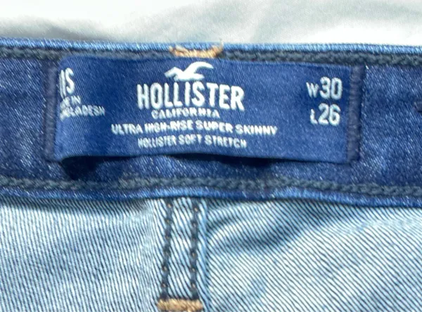 Hollister Ultra High Rise Super Skinny Soft Stretch Jeans Size W30 L26 - Image 4