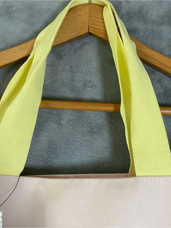 Marc Jacobs Fragrances‎ Pink and Yellow Canvas Tote Bag limited edition - Image 8