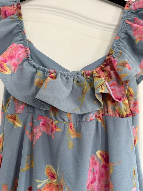 Wild Fable Blue Floral Maxi Dress XS - Image 7