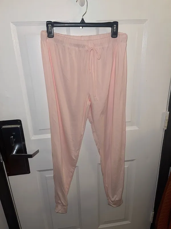 Aerie NWOT Britney Spears Light Blush Pink Drawstring Lounge Pants - Size XL - Image 2