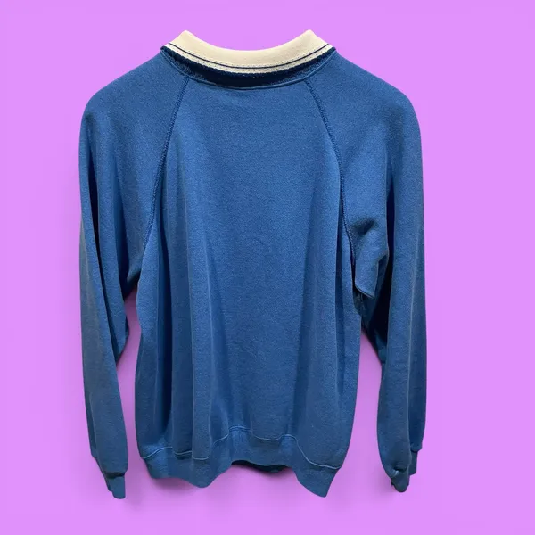 Cute floral 80s collared cottagecore granny sweatshirt ugly holiday Christmas - Image 2