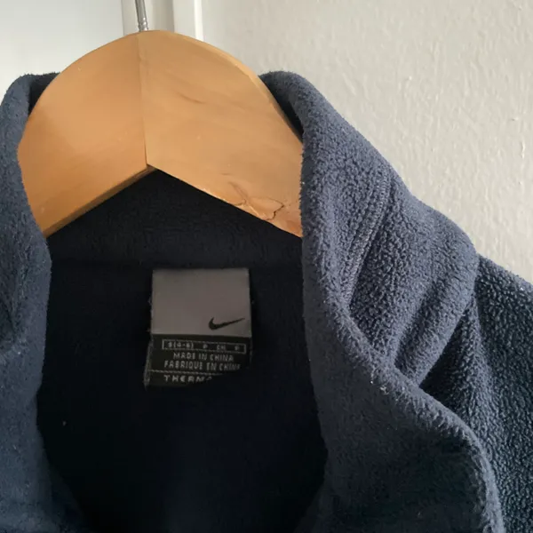 Nike Vintage Navy Blue Full Zip Sweatshirt - Image 2