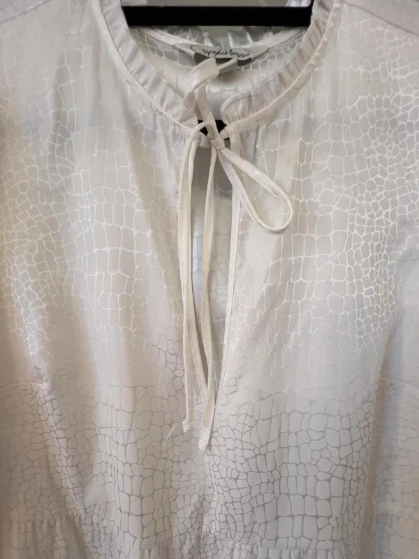 Anthropologie Dress Mini White - Image 3